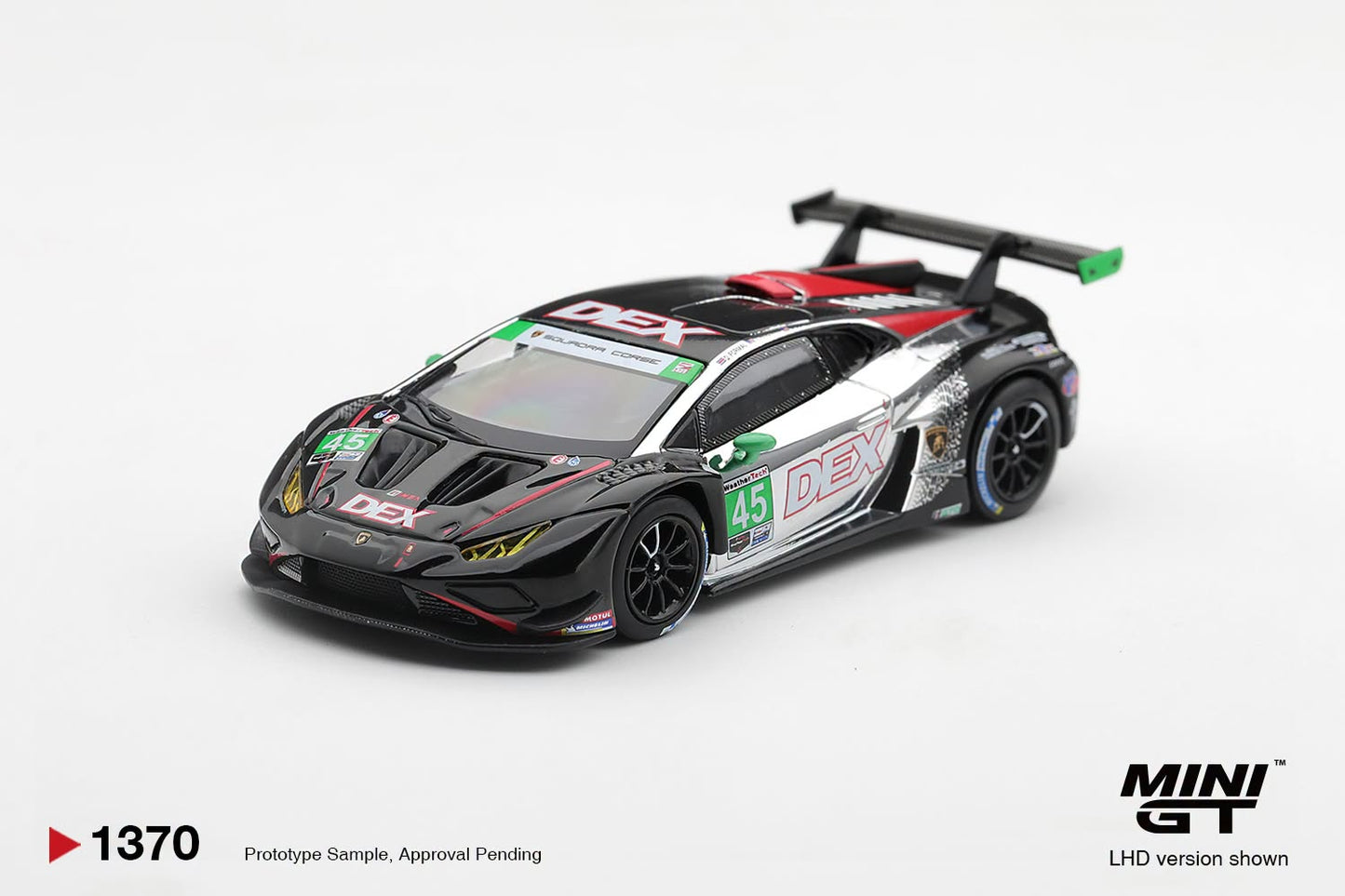 [Pre-Order] Mini GT Lamborghini Huracan GT3 EVO2 #45 DEX Wayne Taylor Racing MGT01370 1/64 Diecast