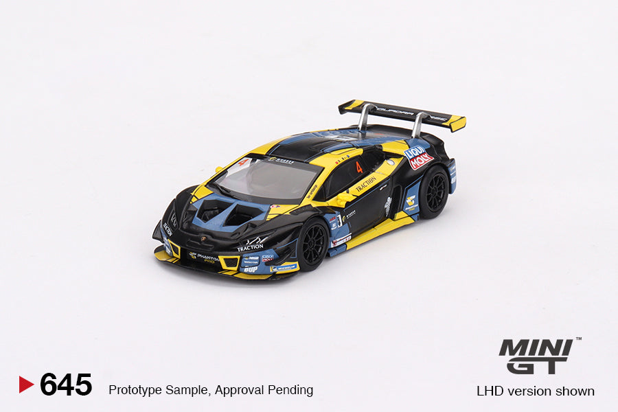 Mini GT Lamborghini Huracán GT3 EVO #4 2022 Macau GP Macau GT Cup 3rd Place MGT00645 1/64 Diecast