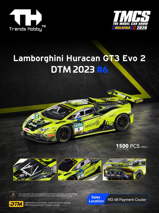Trends Hobby Lamborghini Huracán GT3 Evo2 #6 TMCS 2026 241083C 1/64 Diecast