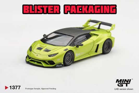 [Pre-Order] Mini GT Lamborghini Huracán LB★WORKS Lime Metallic Blister Packaging MGT01377-BL 1/64 Diecast