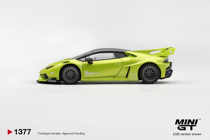 [Pre-Order] Mini GT Lamborghini Huracán LB★WORKS Lime Metallic MGT01377 1/64 Diecast