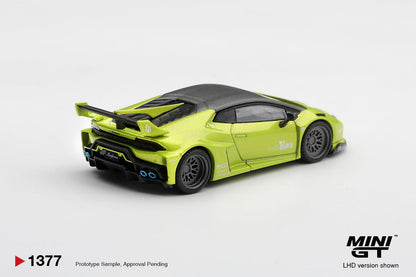 [Pre-Order] Mini GT Lamborghini Huracán LB★WORKS Lime Metallic MGT01377 1/64 Diecast