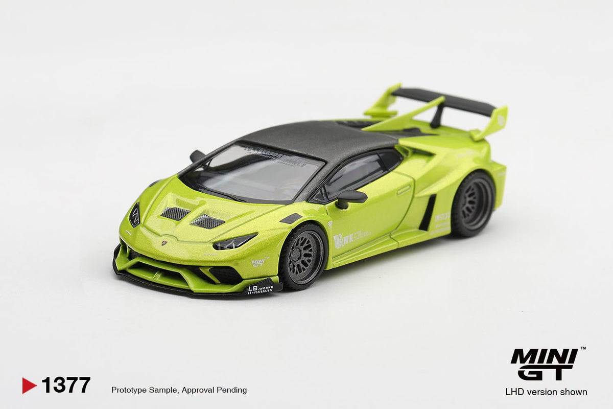 [Pre-Order] Mini GT Lamborghini Huracán LB★WORKS Lime Metallic MGT01377 1/64 Diecast