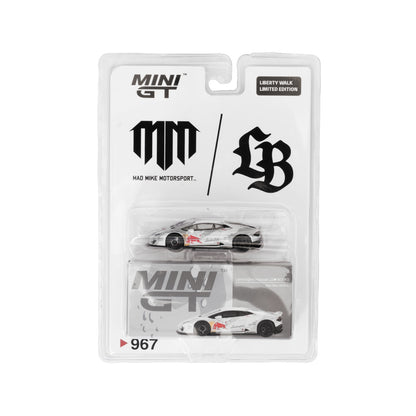 Mini GT Lamborghini Huracan LB★WORKS ver. 2 Mad Mike NIMBUL LBWK Card Blister Packaging MGT00967 1/64 Diecast