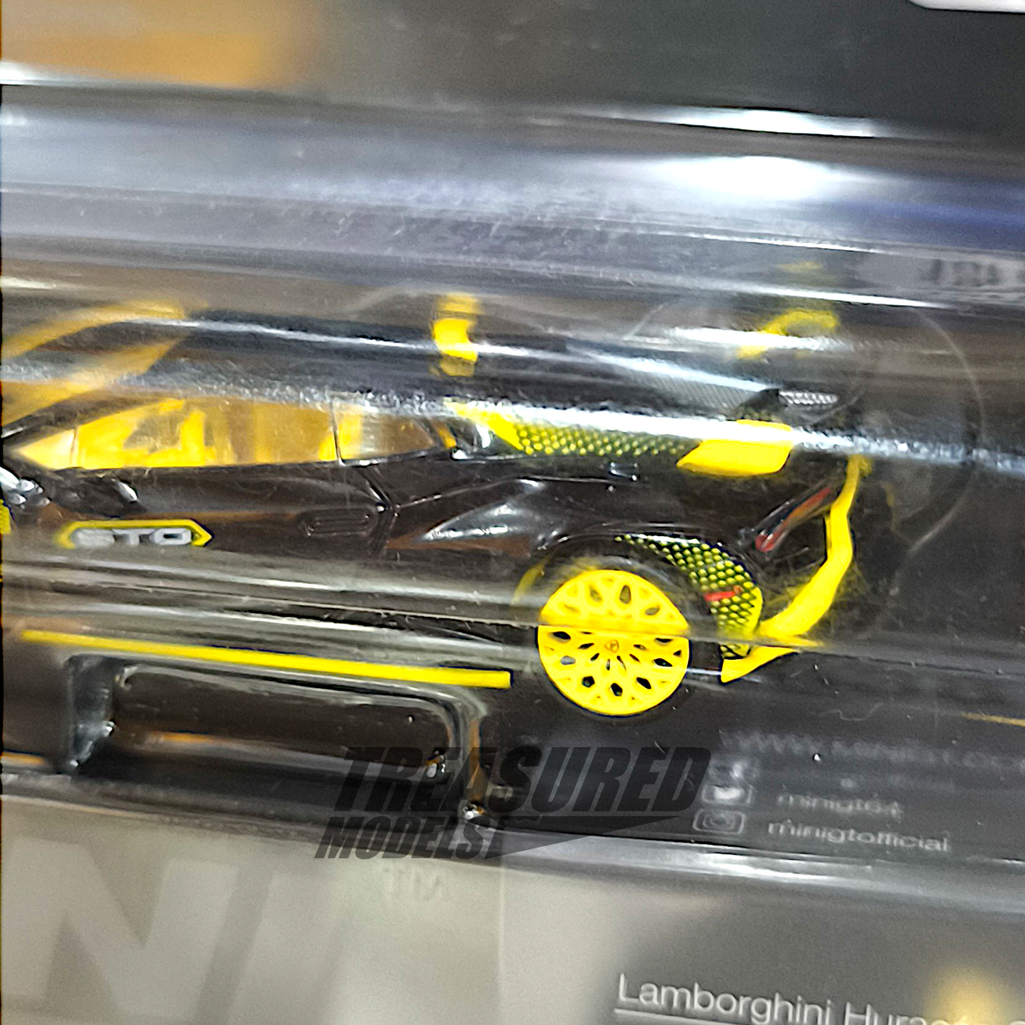 Mini GT CHASE Lamborghini Huracán STO Nero Noctis Blister Packaging MGT00638 1/64 Diecast