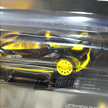 Mini GT CHASE Lamborghini Huracán STO Nero Noctis Blister Packaging MGT00638 1/64 Diecast
