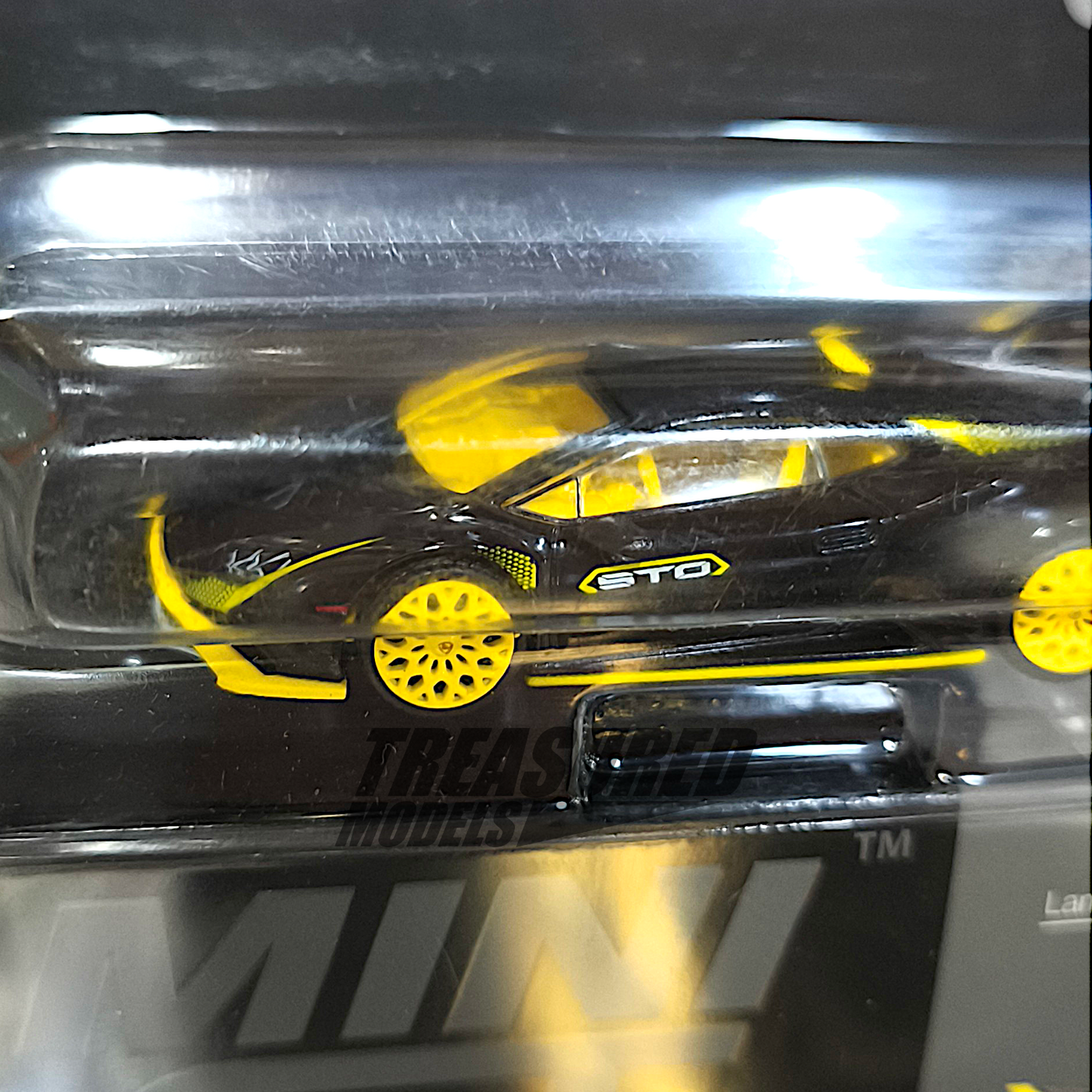 Mini GT CHASE Lamborghini Huracán STO Nero Noctis Blister Packaging MGT00638 1/64 Diecast