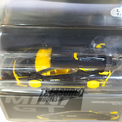 Mini GT CHASE Lamborghini Huracán STO Nero Noctis Blister Packaging MGT00638 1/64 Diecast