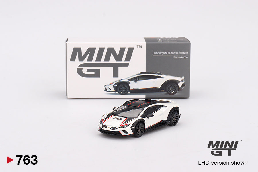 Mini GT Lamborghini Huracán Sterrato Bianco Asopo MGT00763 1/64 Diecast