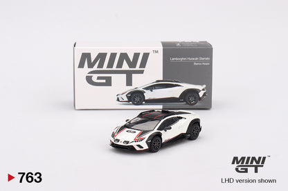 Mini GT Lamborghini Huracán Sterrato Bianco Asopo MGT00763 1/64 Diecast