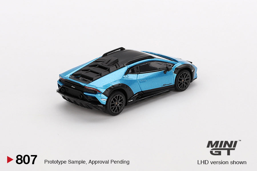Mini GT Lamborghini Huracan Sterrato Blu Aegir MGT00807 1/64 Die Cast