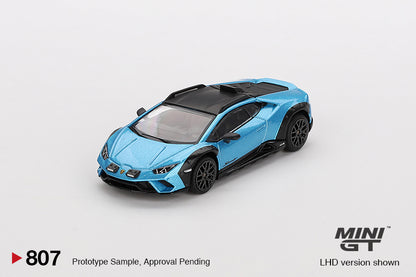 Mini GT Lamborghini Huracan Sterrato Blu Aegir MGT00807 1/64 Die Cast