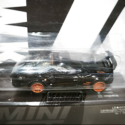 Mini GT Lamborghini Huracan Ver. 1 Black LB Works Blister Packaging LBWK Card MGT00234 1/64 Diecast