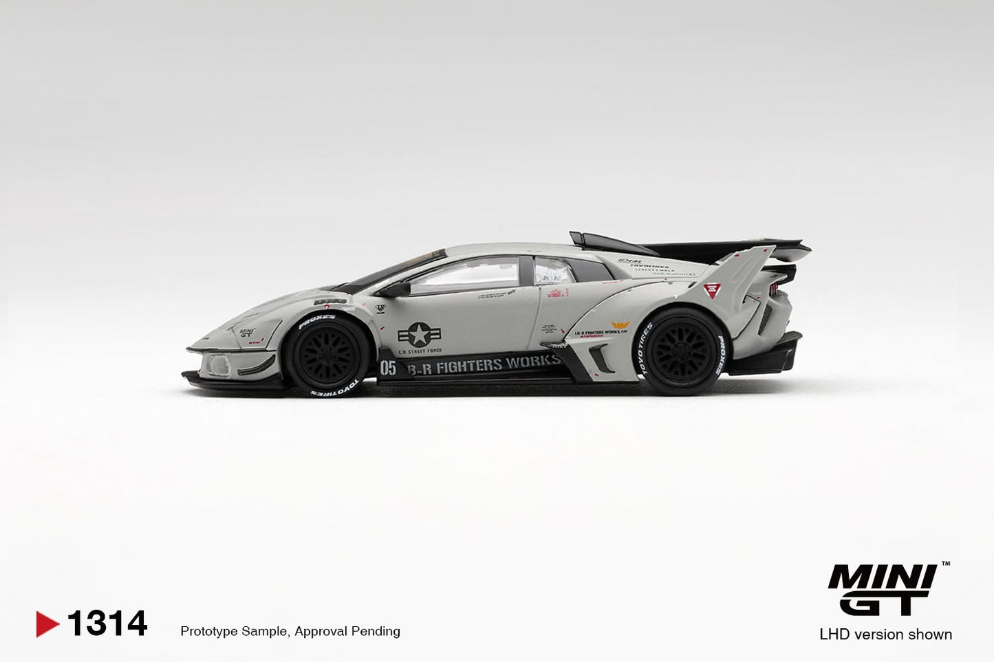 [Pre-Order] Mini GT Lamborghini LB-Silhouette WORKS MURCIELAGO GT Evo Fighter MGT01314 1/64 Diecast