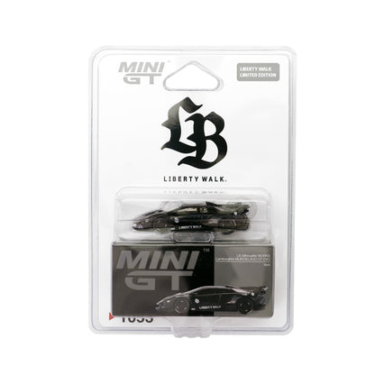 Mini GT Lamborghini LB-Silhouette Works Murcielago GT Evo Black LB Card MGT01053 1/64 Diecast