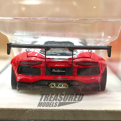 PGM Lamborghini LB Aventador LP700 White Red PGM-640405 1/64 Diecast
