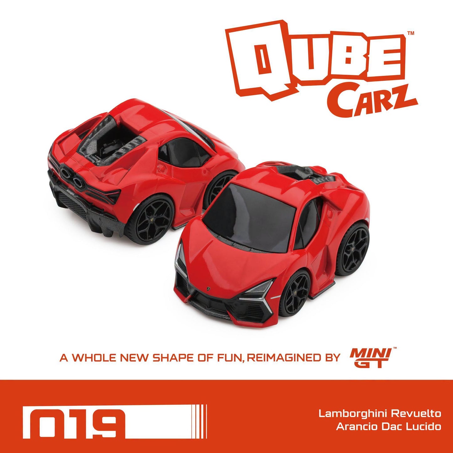 [Pre-Order] Qube Carz Lamborghini Revuelto Arancio Dec lucido 019 QZ01302-BL 1/64 Diecast