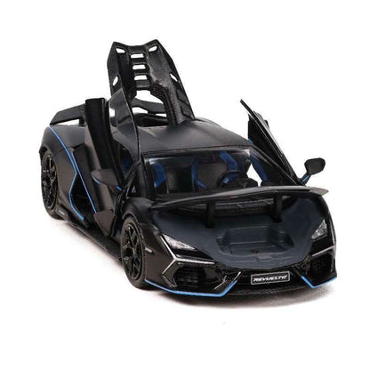 [HK ToyCar] Hung Hing Lamborghini Revuelto Black Hong Kong Toy Car Salon 2026 1/64 Diecast