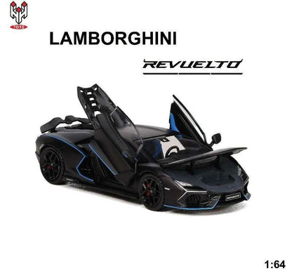 [HK ToyCar] Hung Hing Lamborghini Revuelto Black Hong Kong Toy Car Salon 2026 1/64 Diecast