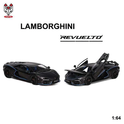 [HK ToyCar] Hung Hing Lamborghini Revuelto Black Hong Kong Toy Car Salon 2026 1/64 Diecast