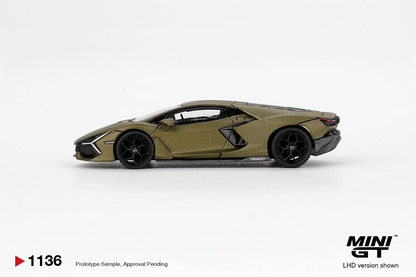 [Pre-Order] Mini GT Lamborghini Revuelto Verde Gea Matte MGT01136 1/64 Diecast