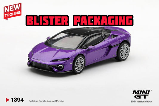 [PRE-ORDER] MINI GT Lamborghini Temerario Viola Pasifae Blister Packaging MGT01394-BL 1/64 Diecast