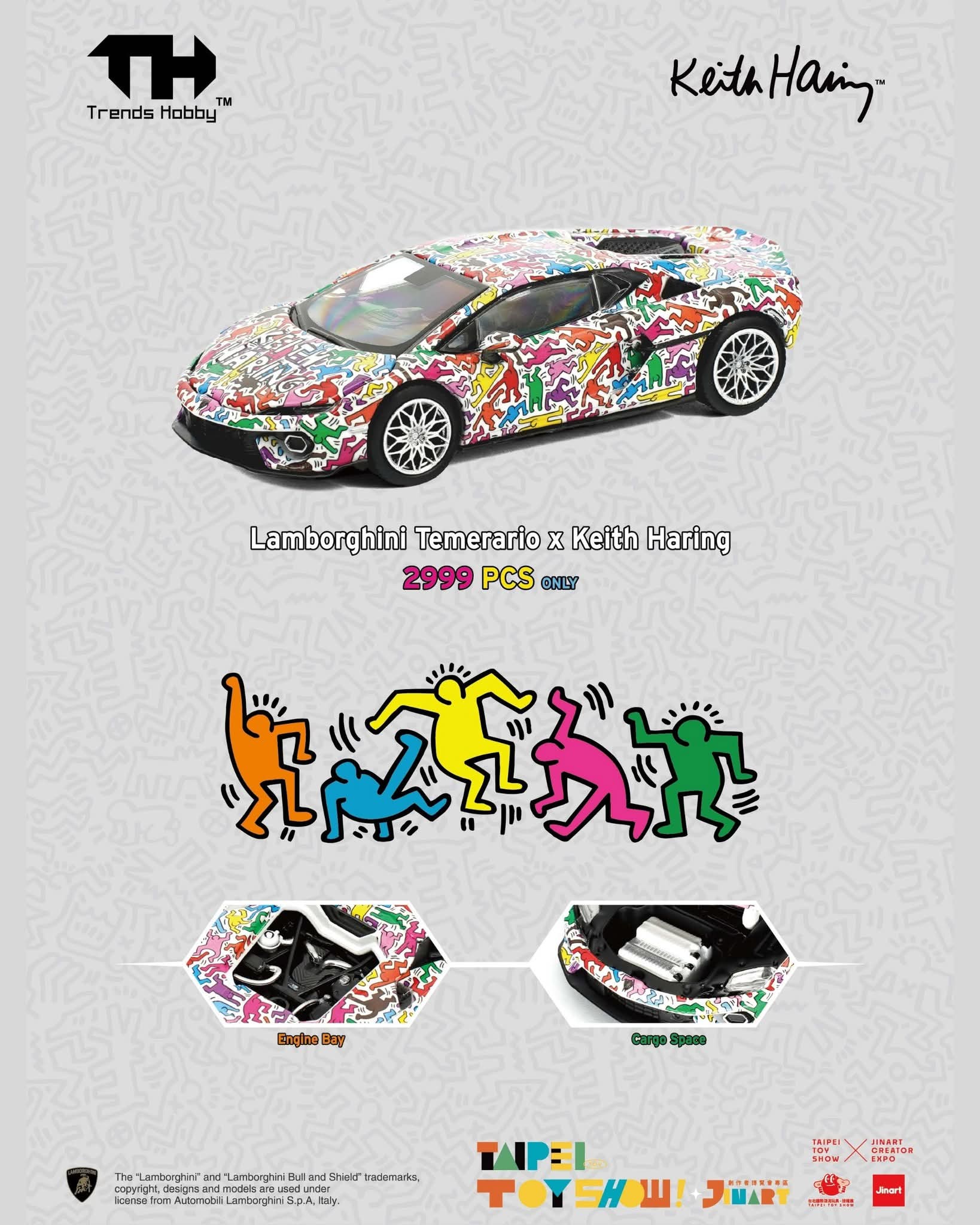 Trends Hobby Lamborghini Temerario x Keith Haring Taiwan TaiPei