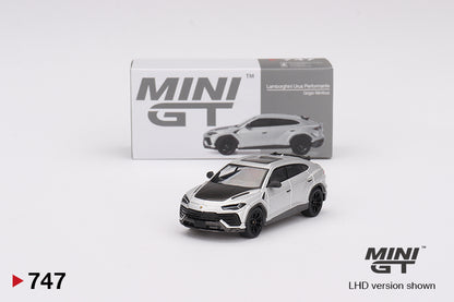 Mini GT Lamborghini Urus Performante Grigio Nimbus MGT00747 1/64 Diecast