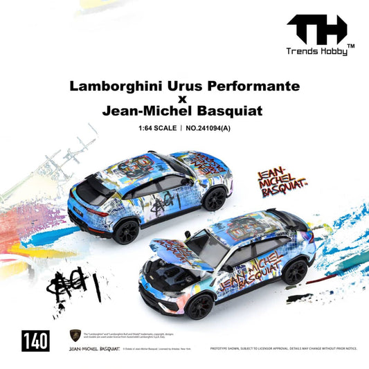 [Pre-Order] Trends Hobby Lamborghini Urus Performante x Jean-Michel Basquiat White Livery 241094A 1/64 Diecast (Copy)