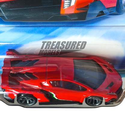 Hot Wheels Lamborghini Veneno Rosso Mars 2023 Premium Car Culture Speed Machines 1/64 Die Cast