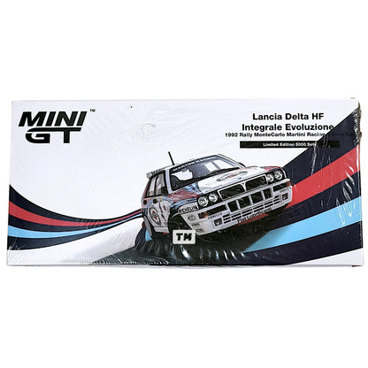 Mini GT Lancia Delta HF Integrale Evoluzione 1992 Rally MonteCarlo Martini Racing 4 Cars Set MGTS0002 1/64 Diecast