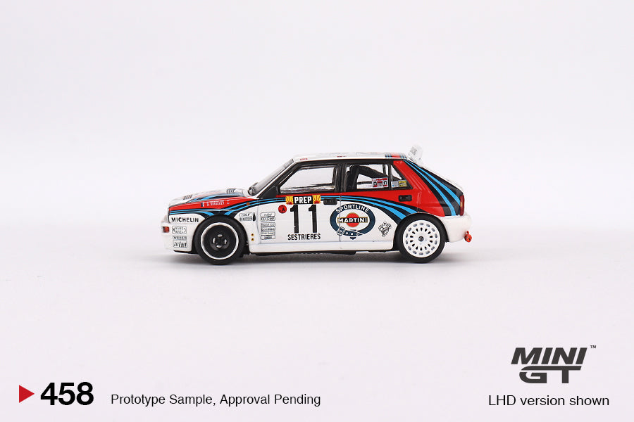Mini GT Lancia Delta HF Integrale Evoluzione 1992 Rally MonteCarlo Martini Racing 4 Cars Set MGTS0002 1/64 Diecast