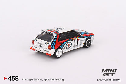 Mini GT Lancia Delta HF Integrale Evoluzione 1992 Rally MonteCarlo Martini Racing 4 Cars Set MGTS0002 1/64 Diecast