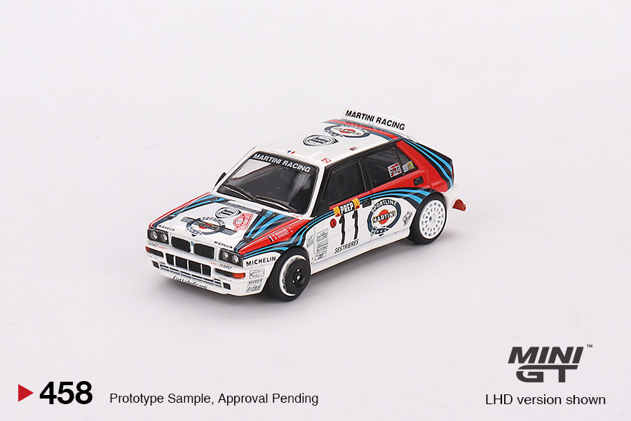 Mini GT Lancia Delta HF Integrale Evoluzione 1992 Rally MonteCarlo Martini Racing 4 Cars Set MGTS0002 1/64 Diecast