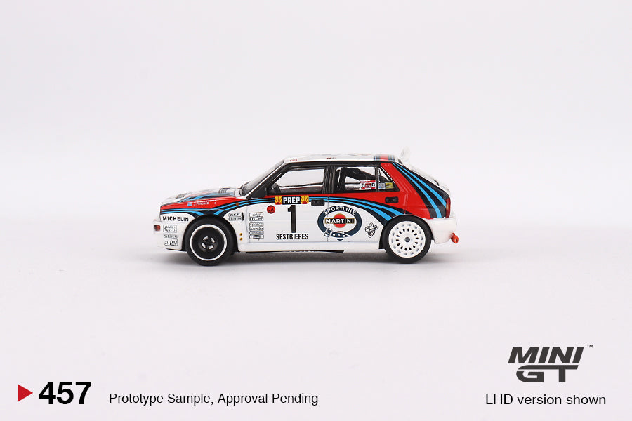 Mini GT Lancia Delta HF Integrale Evoluzione 1992 Rally MonteCarlo Martini Racing 4 Cars Set MGTS0002 1/64 Diecast