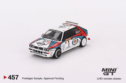 Mini GT Lancia Delta HF Integrale Evoluzione 1992 Rally MonteCarlo Martini Racing 4 Cars Set MGTS0002 1/64 Diecast
