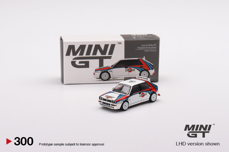 Mini GT Lancia Delta HF Integrale Evoluzione Martini Racing MGT00300 1/64 Diecast