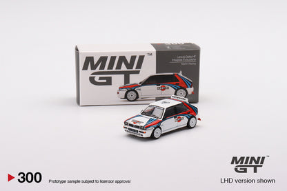 Mini GT Lancia Delta HF Integrale Evoluzione Martini Racing MGT00300 1/64 Diecast