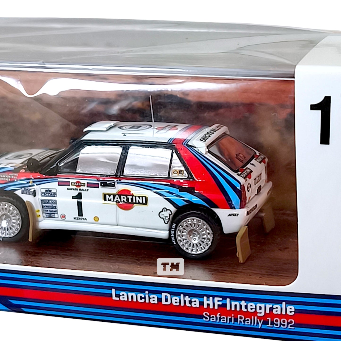 Tarmac Works Lancia Delta HF Integrale Safari Rally 1992 Juha Kankkunen Juha Piironen T64-049-92SAF01 1/64 Diecast