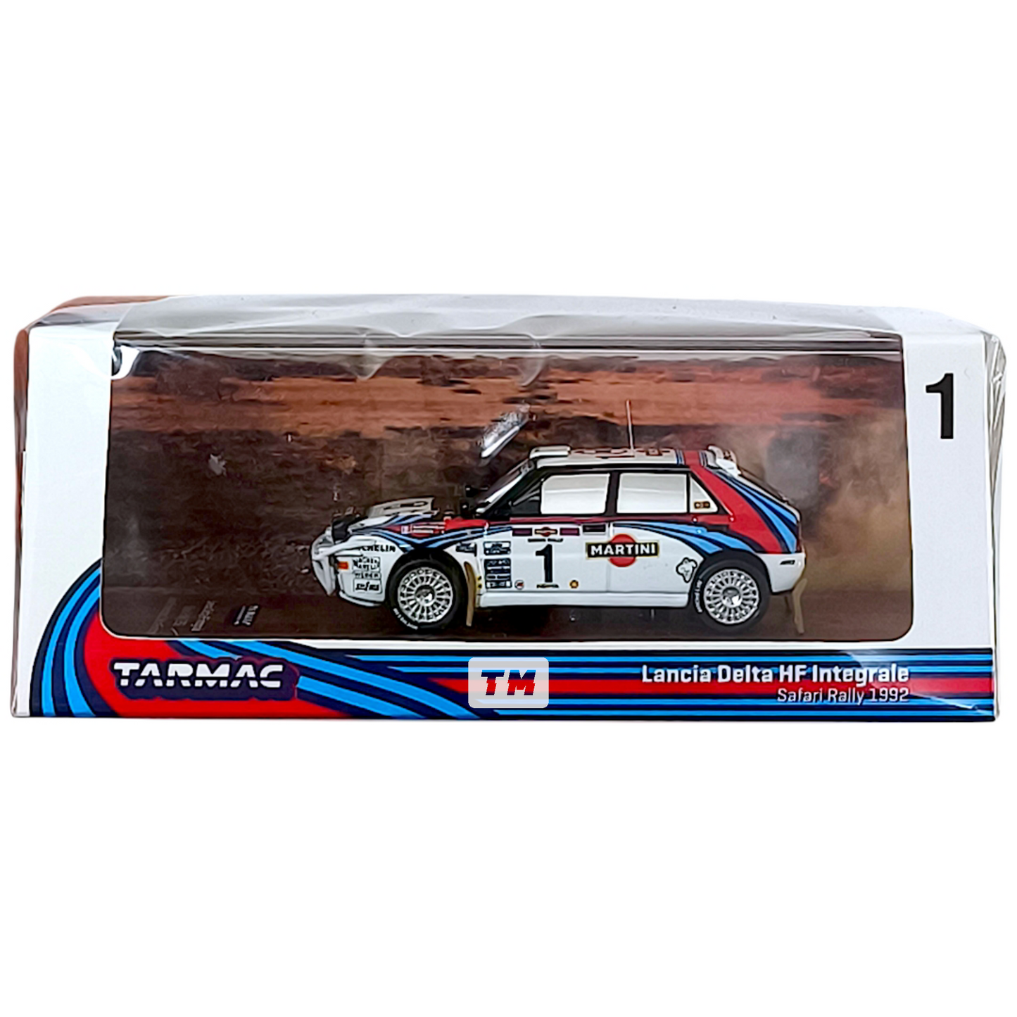 Tarmac Works Lancia Delta HF Integrale Safari Rally 1992 Juha Kankkunen Juha Piironen T64-049-92SAF01 1/64 Diecast