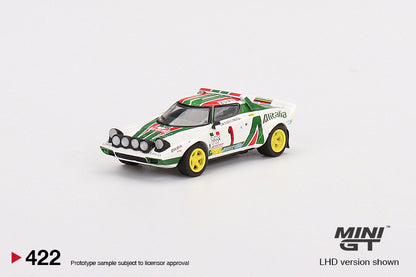 Mini GT Lancia Stratos HF 1977 Rally MonteCarlo Winner #1 MGT00422 1/64 Diecast