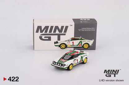 Mini GT Lancia Stratos HF 1977 Rally MonteCarlo Winner #1 MGT00422 1/64 Diecast