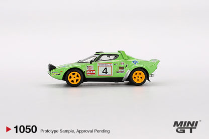 Mini GT Lancia Stratos HF #4 1979 Spanish Rally Champion MGT01050 1/64 Diecast