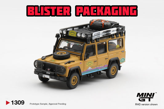 [Pre-Order] Mini GT Land Rover Defender 110 1998 Camel Trophy Tierra del Fuego CT.10 USA Blister Packaging MGT01309BL 1/64 Diecast