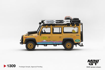 [Pre-Order] Mini GT Land Rover Defender 110 1998 Camel Trophy Tierra del Fuego CT.10 USA MGT01309 1/64 Diecast