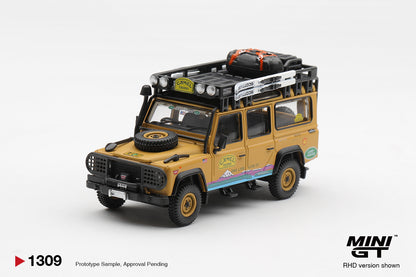 [Pre-Order] Mini GT Land Rover Defender 110 1998 Camel Trophy Tierra del Fuego CT.10 USA MGT01309 1/64 Diecast