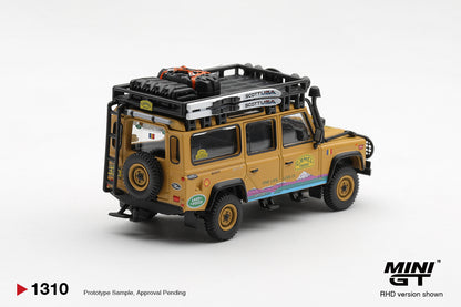 [Pre-Order] Mini GT Land Rover Defender 110 1998 Camel Trophy Tierra del Fuego CT.36 Romania MGT01310 1/64 Diecast
