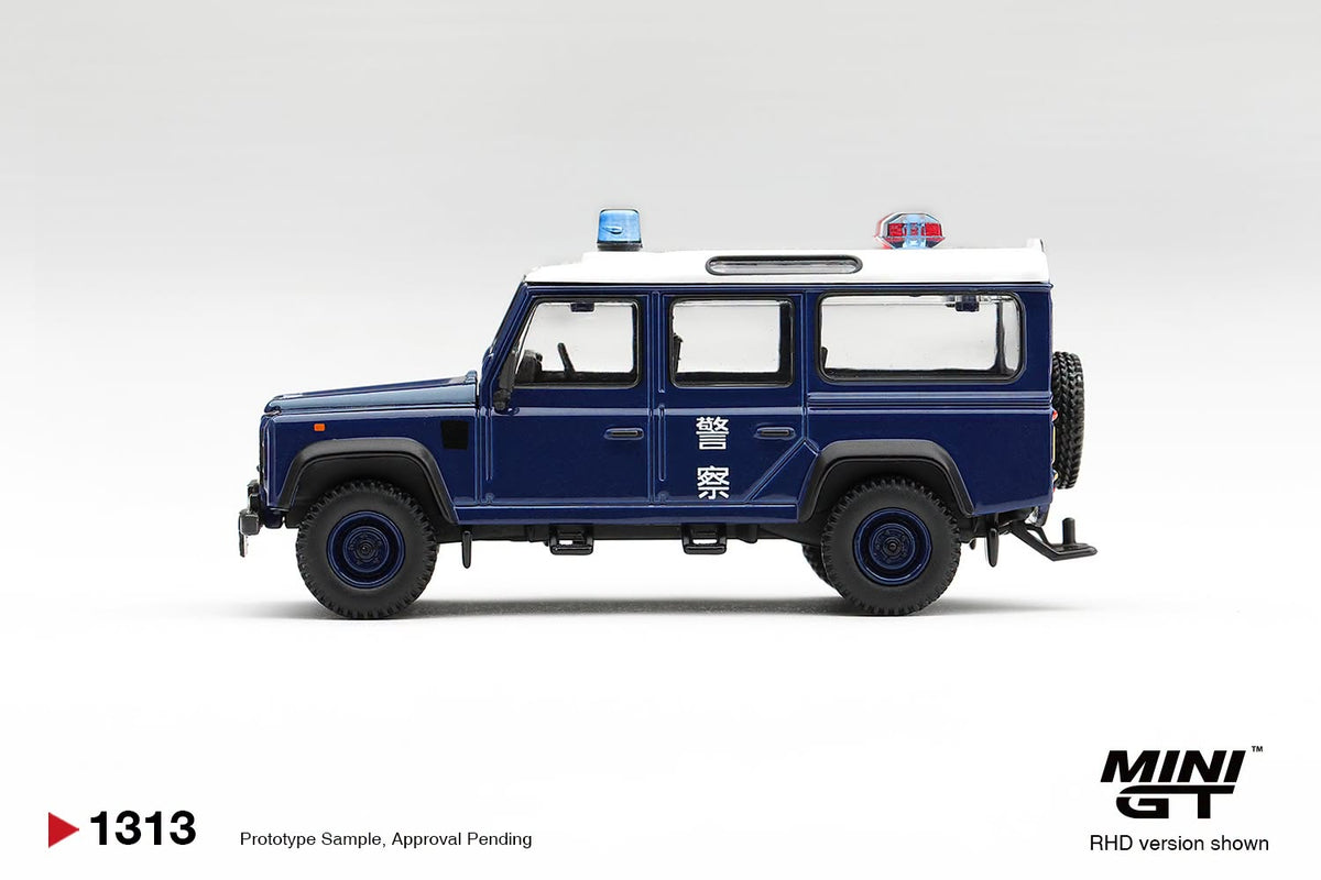 [PRE-ORDER] MINI GT Land Rover Defender 110 Royal HK Police Tai Po District HK Exclusive MGT01313-BL 1/64 Diecast
