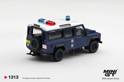 [PRE-ORDER] MINI GT Land Rover Defender 110 Royal HK Police Tai Po District HK Exclusive MGT01313-BL 1/64 Diecast