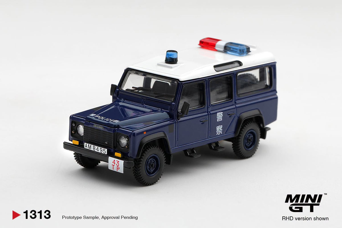 [PRE-ORDER] MINI GT Land Rover Defender 110 Royal HK Police Tai Po District HK Exclusive MGT01313-BL 1/64 Diecast